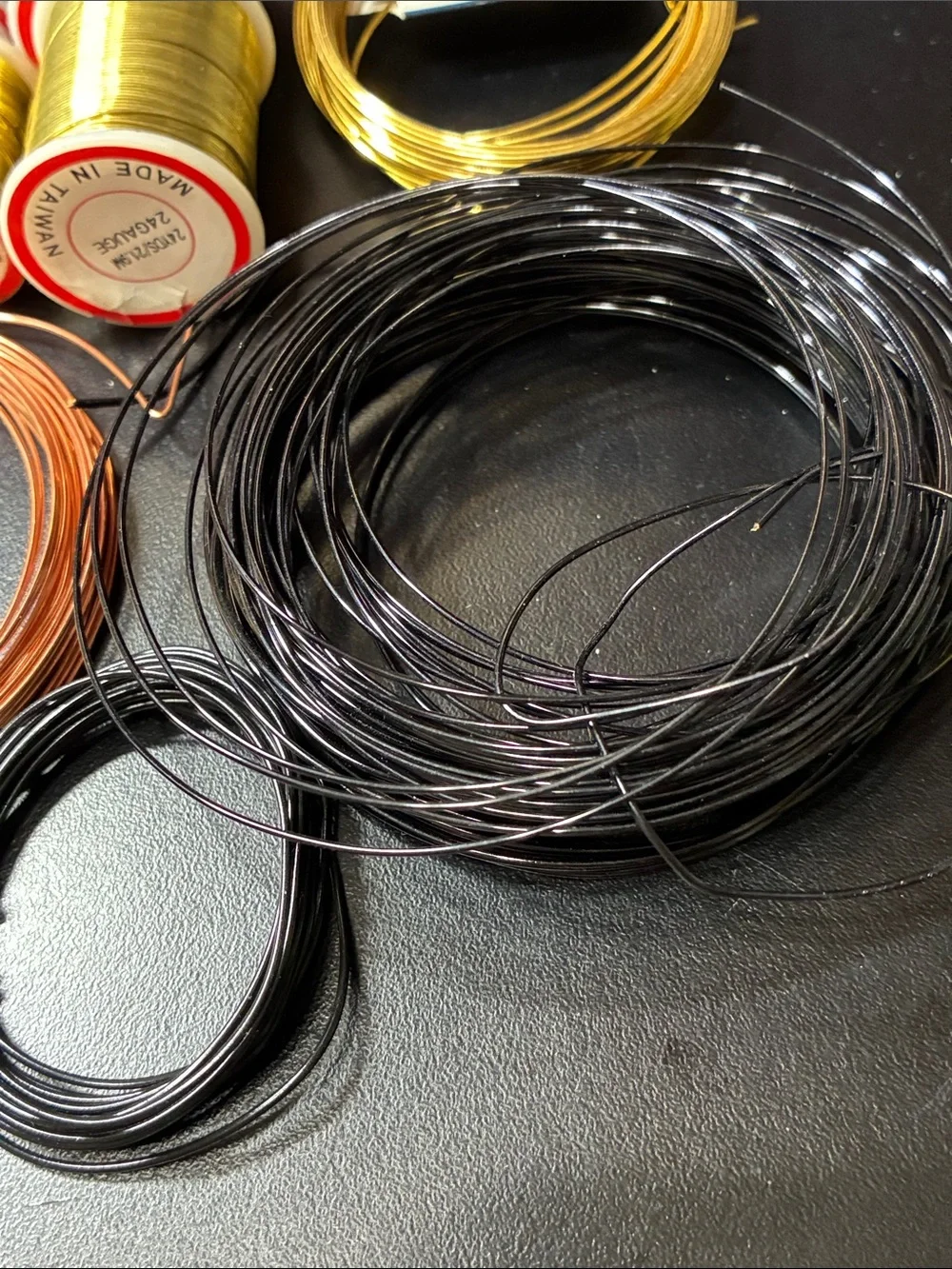 Craft Designer Brass & Metallic Wire Bundle - Gold, Silver, Copper, Black